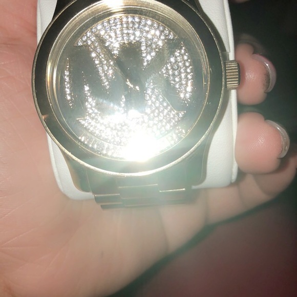 Gold and silver Mk watch